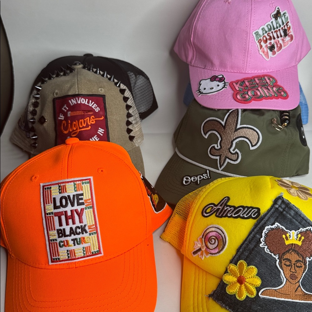 Women’s Customized Trucker Snap Back Hat Bundle of 7